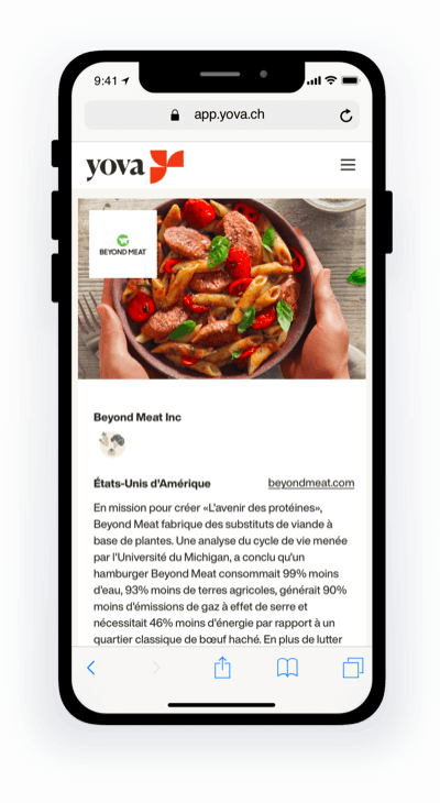 Beyond Meat Phone - FR